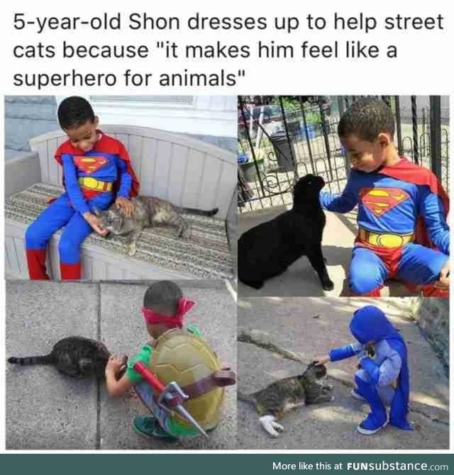 He is a superhero