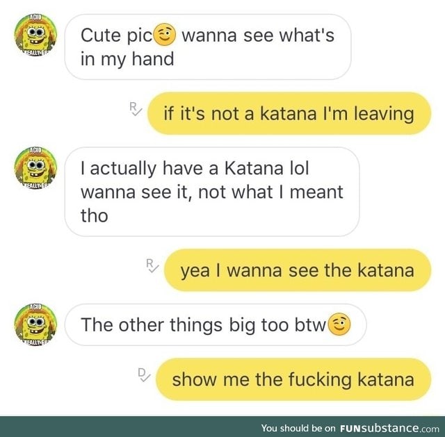 Only the katana