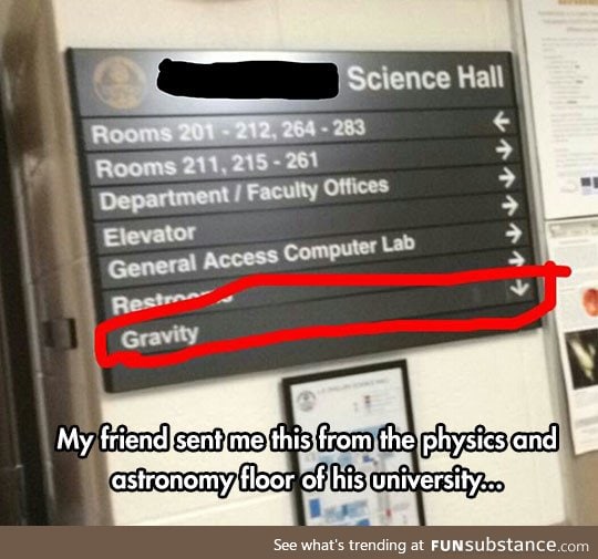 Science hall humor