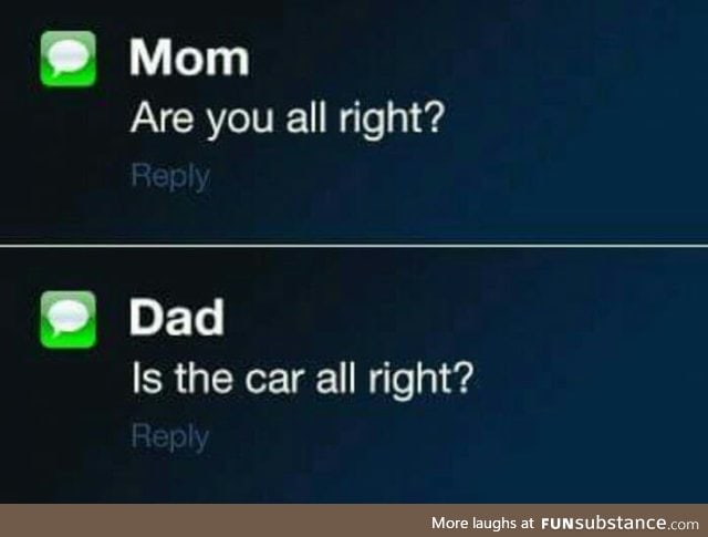 The difference between mom and dad
