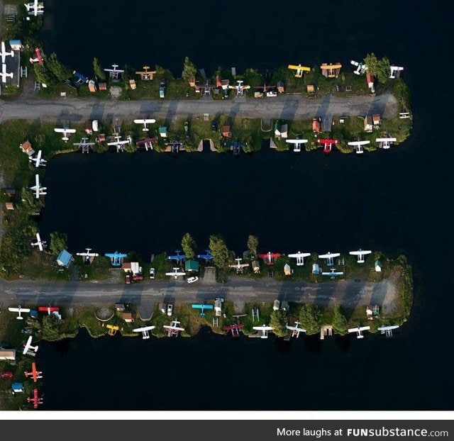 Parking lot in Alaska