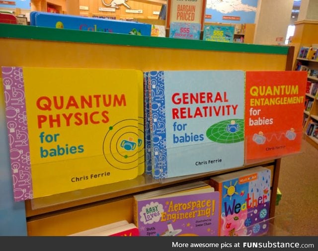 Physics textbooks for the pre-literate