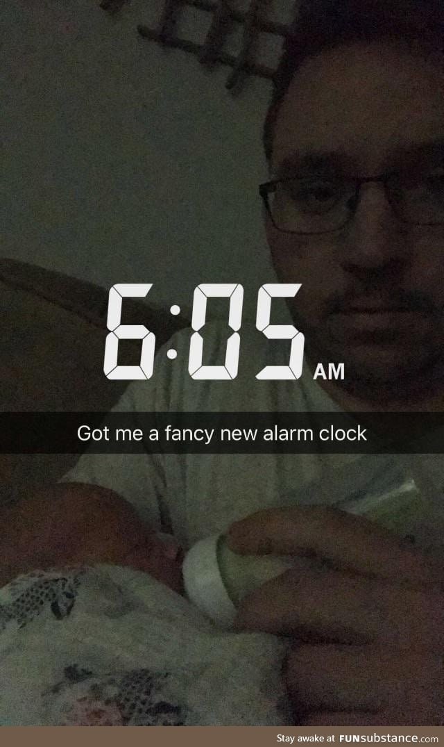 Fancy new alarm clock