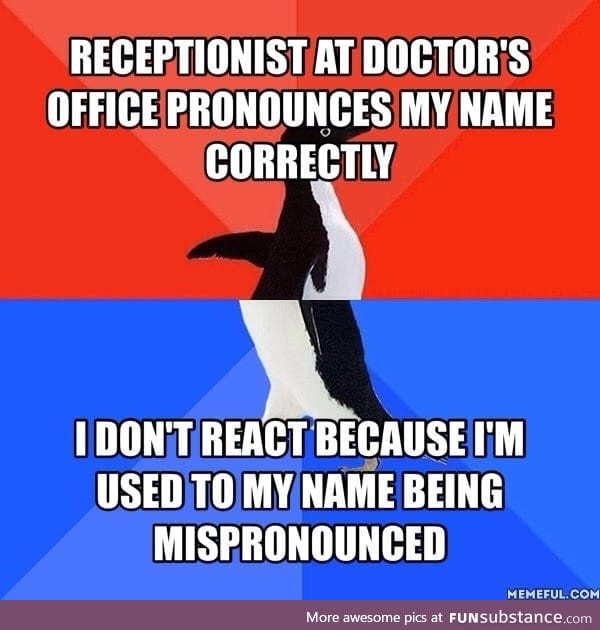 Having an uncommon name