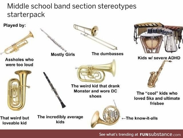 I played the trombone