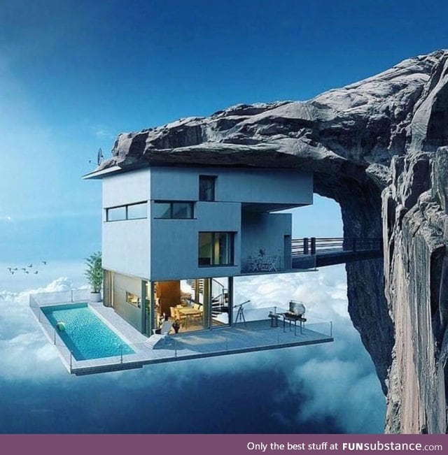 A house in the sky