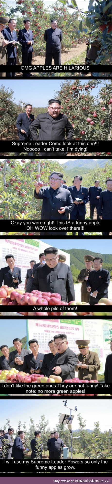 Red apples are hilarious