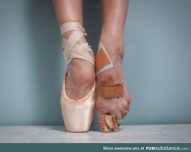 A ballerina's feet