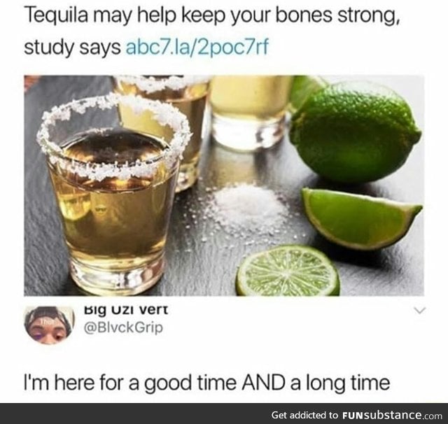 I'm going to have strong bones