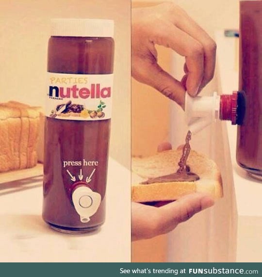 My life is complete: Nutella for parties