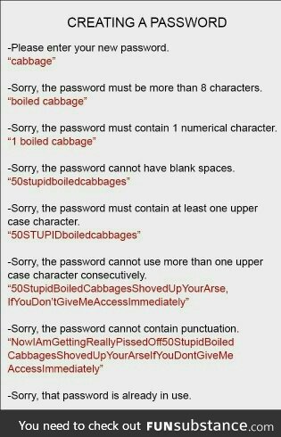 Password wars.
