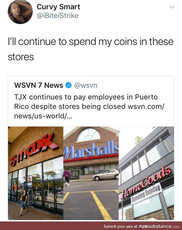 TJX continues to pay employees in Puerto Rico despite stores being closed