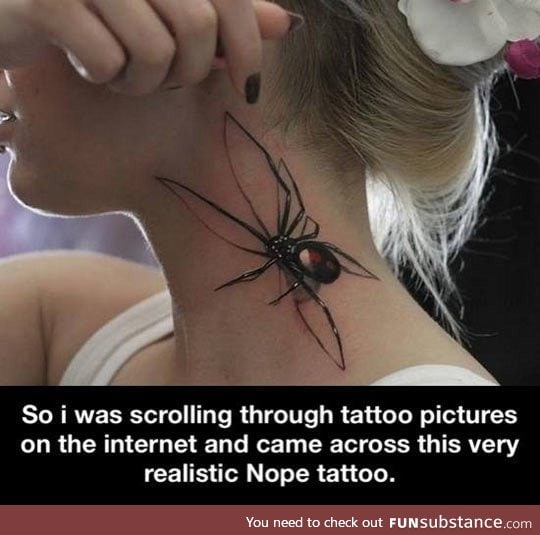 Most convincing spider tattoo ever