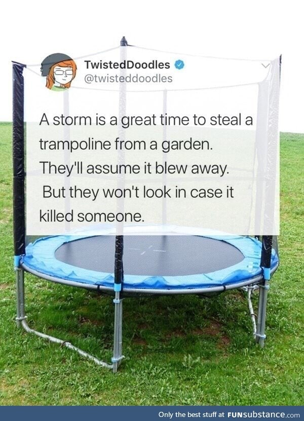 Great time to get a free trampoline