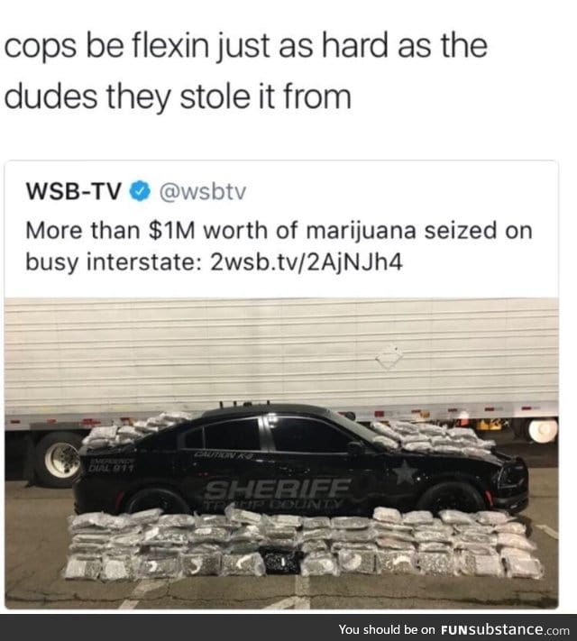 Cops be flexin
