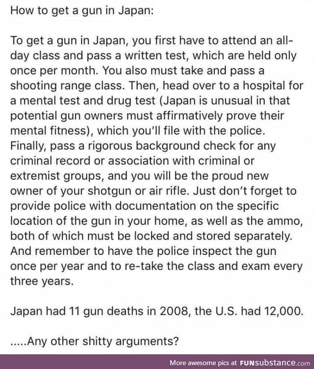 Gun control in Japan