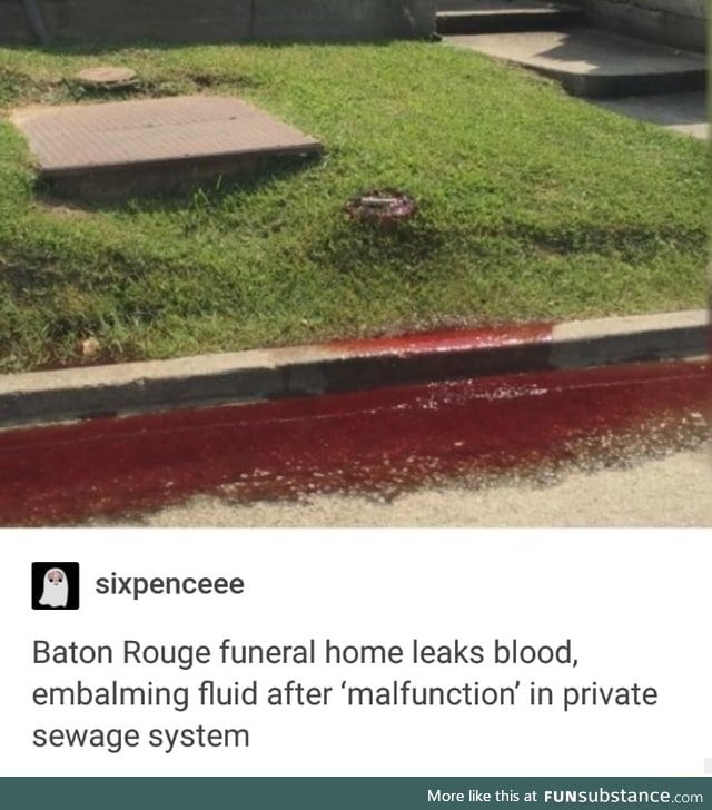 Dead people blood
