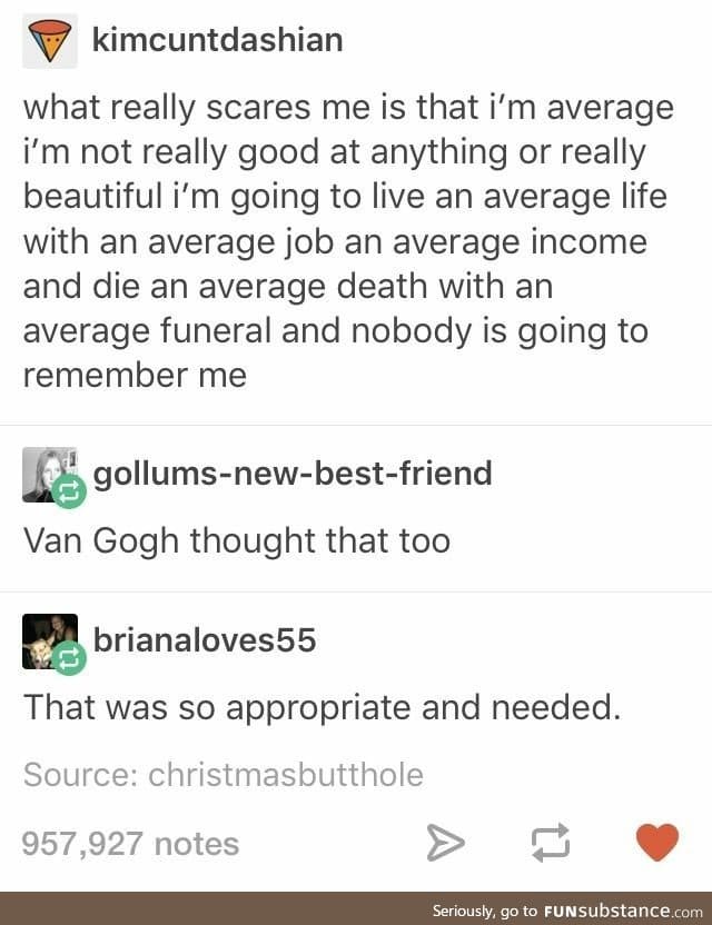 Being average