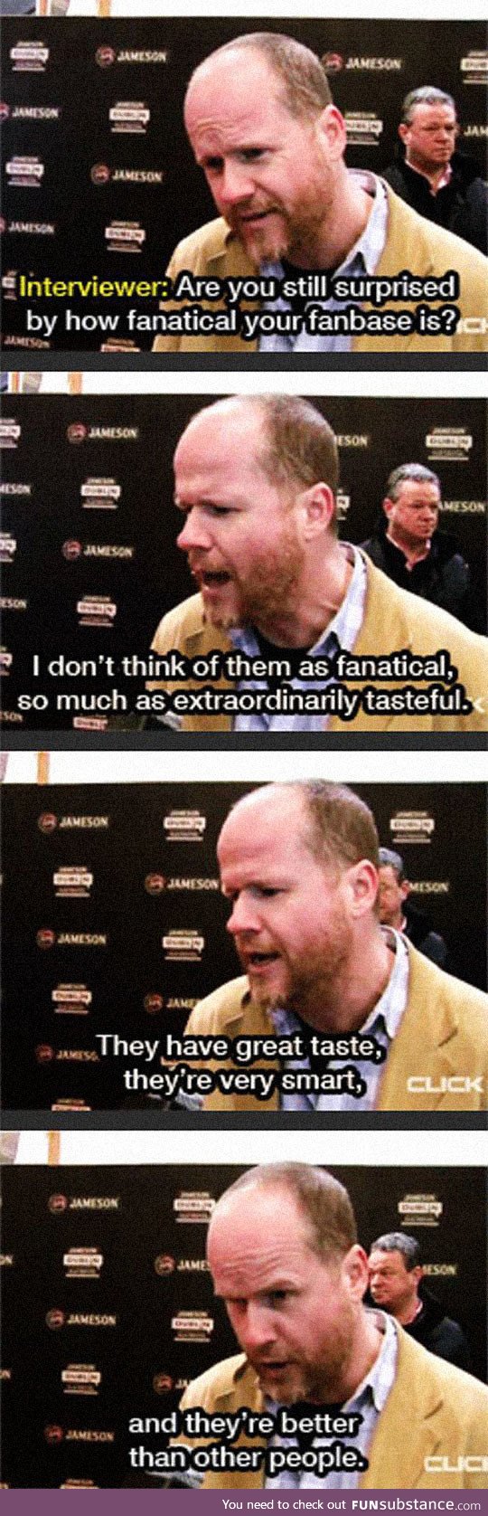 Joss Whedon's Thoughts About His Fans