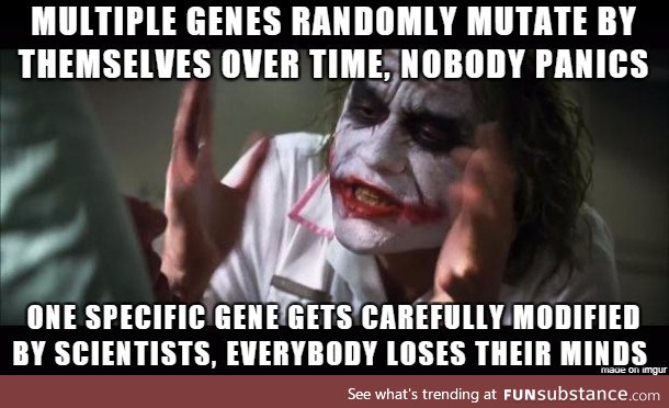 People who oppose GMO's
