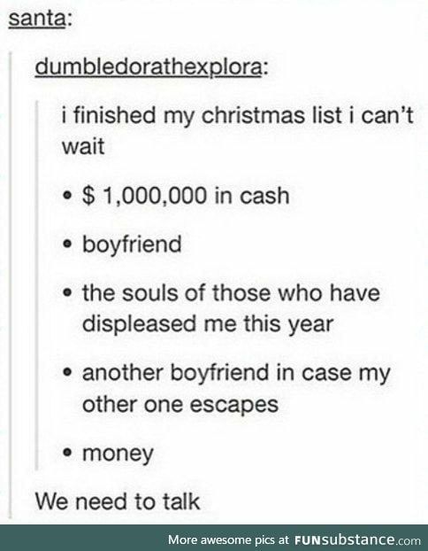 Christmas lists