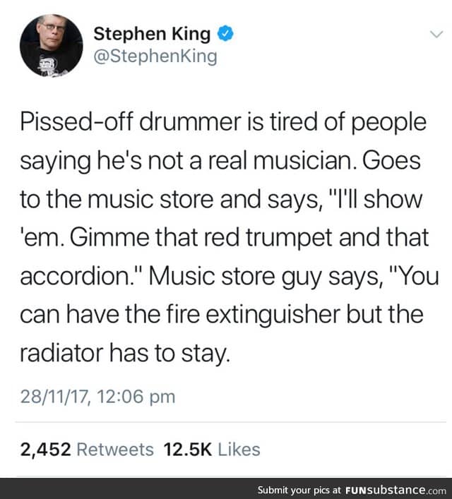 Drummers are not real musician