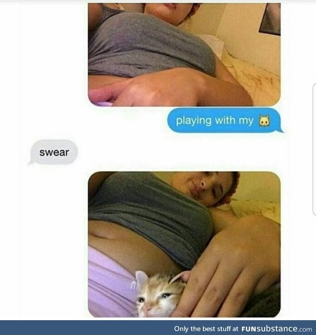 It's really her cat