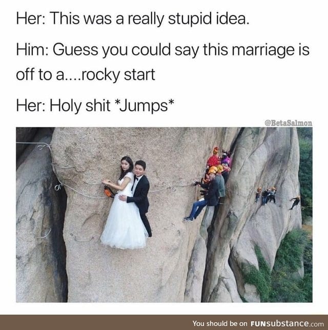 Marriage on the cliff