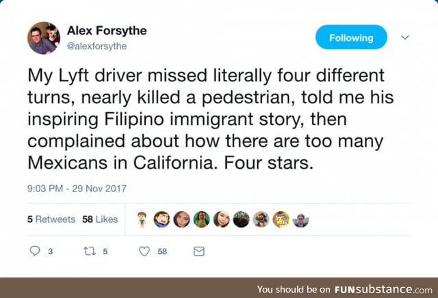 Who has a good Lyft/Uber story to tell?