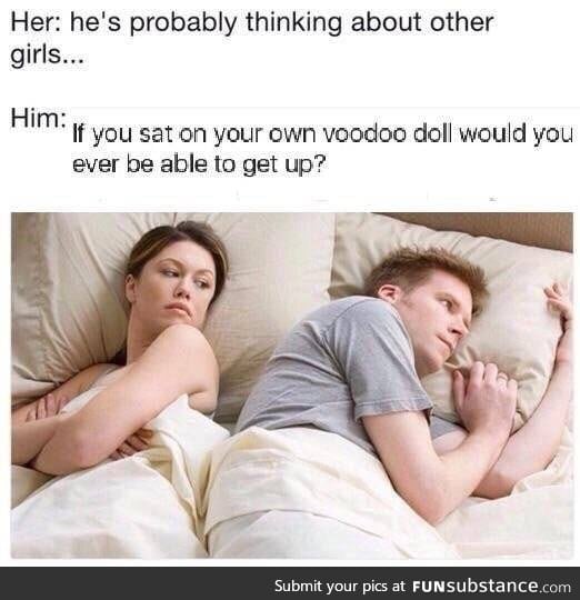 If you f*** your own voodoo doll is it m*sturbation or gay?