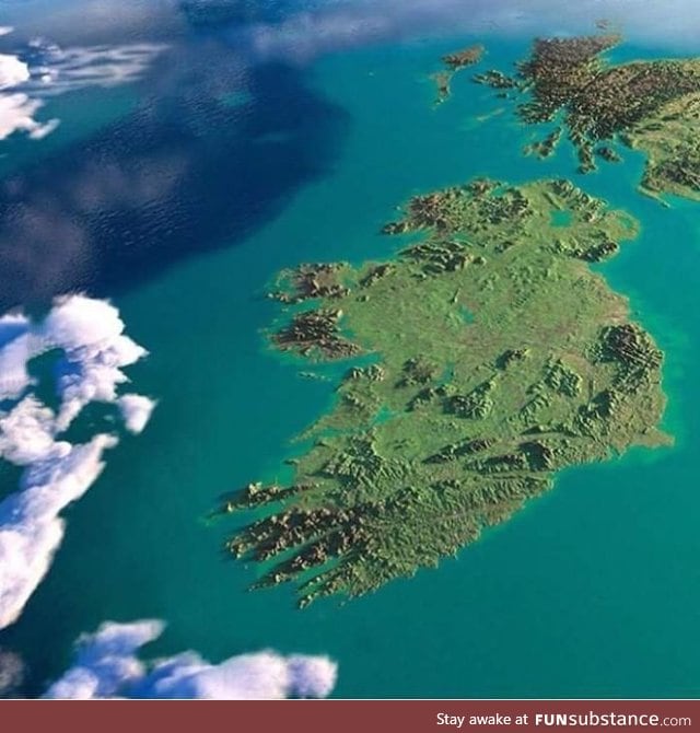 Ireland is looking glorious today