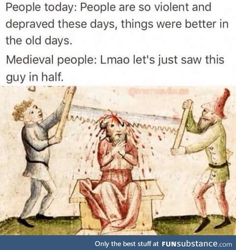 People today vs Medieval people