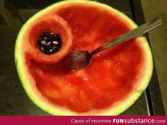 Best way of eating a watermelon