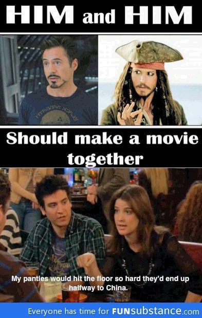 Robert Downey Jr & Johnny Depp should do a movie together