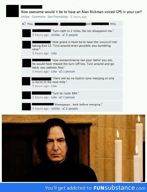 Snape's directions