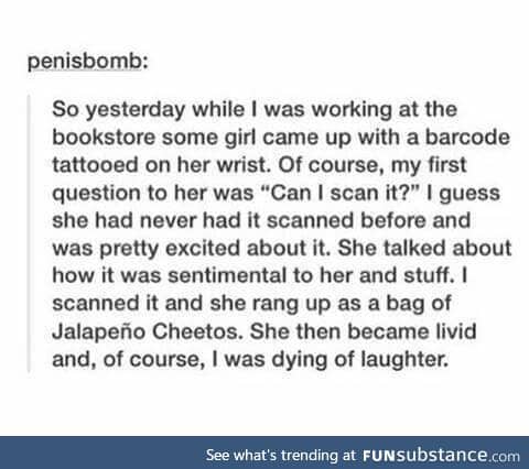 Why I'd never get a barcode tattoo