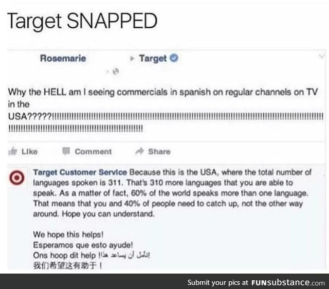 Target snapped
