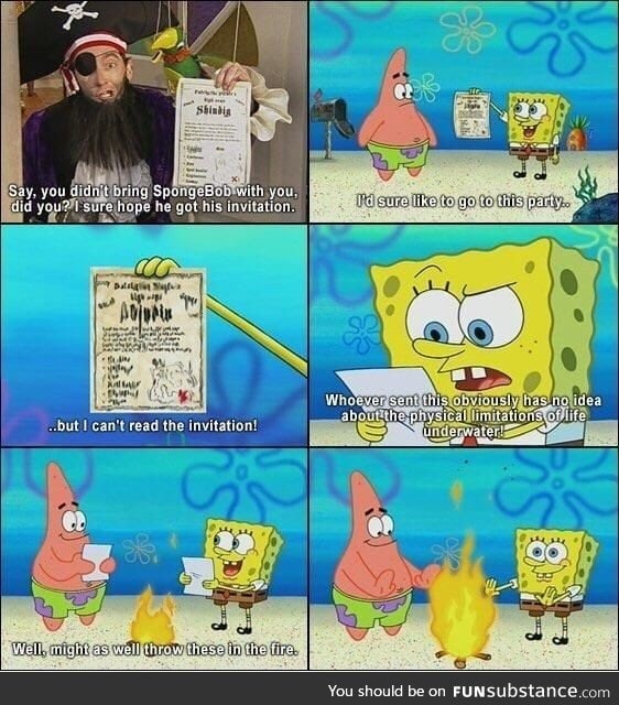 I love it when Spongebob becomes self aware