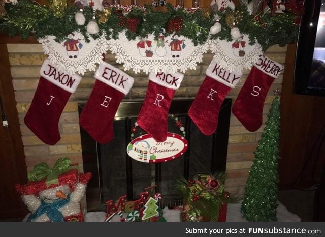 Stockings at the in-laws