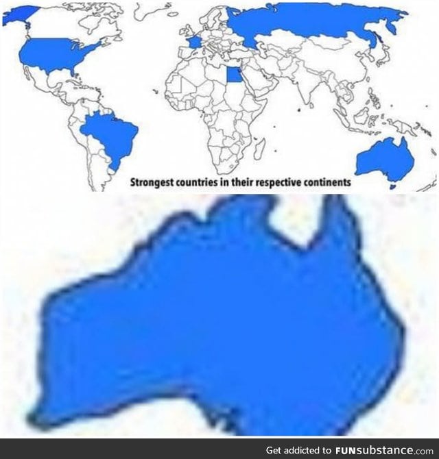 Australia is the strongest country in Australia