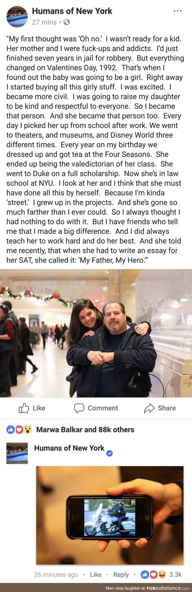 Father is a hero