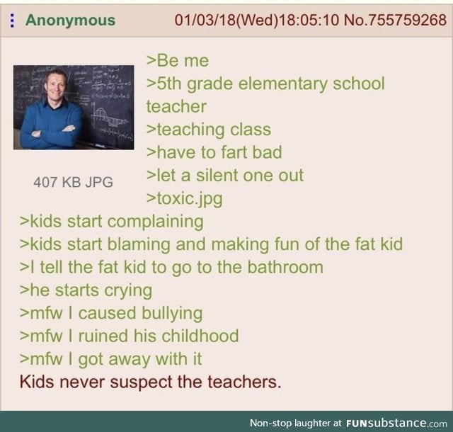 Anon is a Teacher