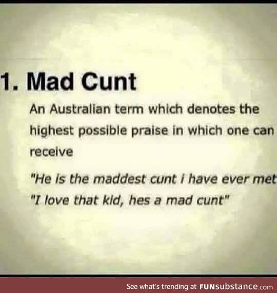 Australian compliment