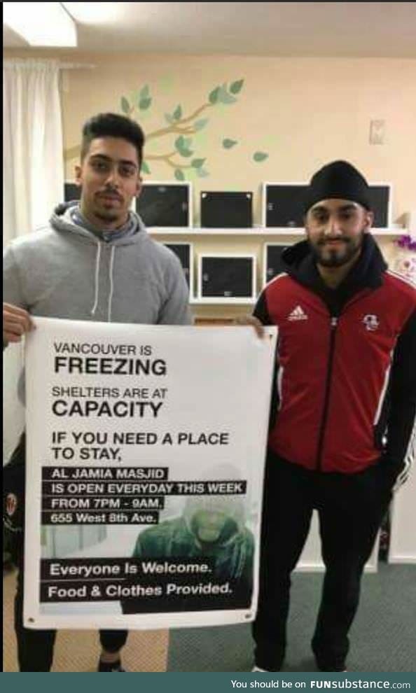 Mosque in Vancouver helping the less fortunate