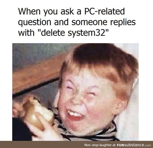 Or "delete syswow64"