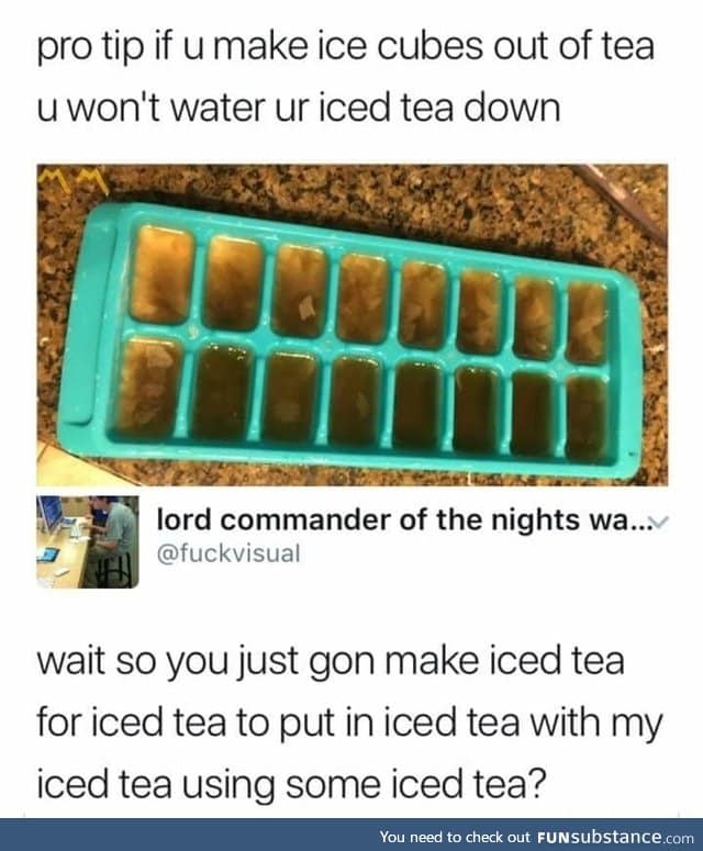 Ice tea in iced tea