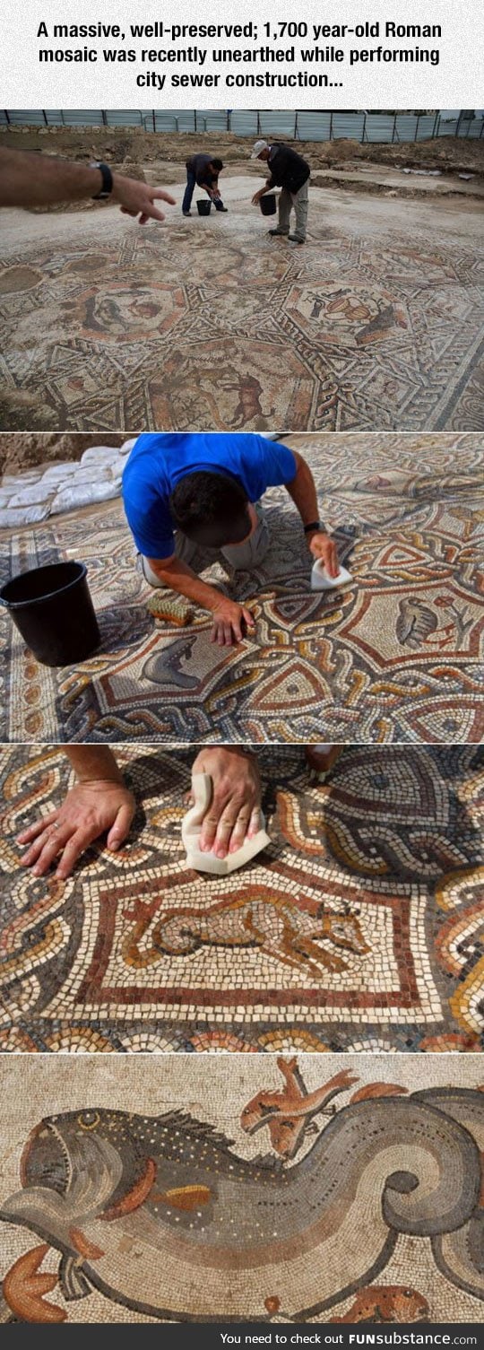 1,700 year-old roman mosaic