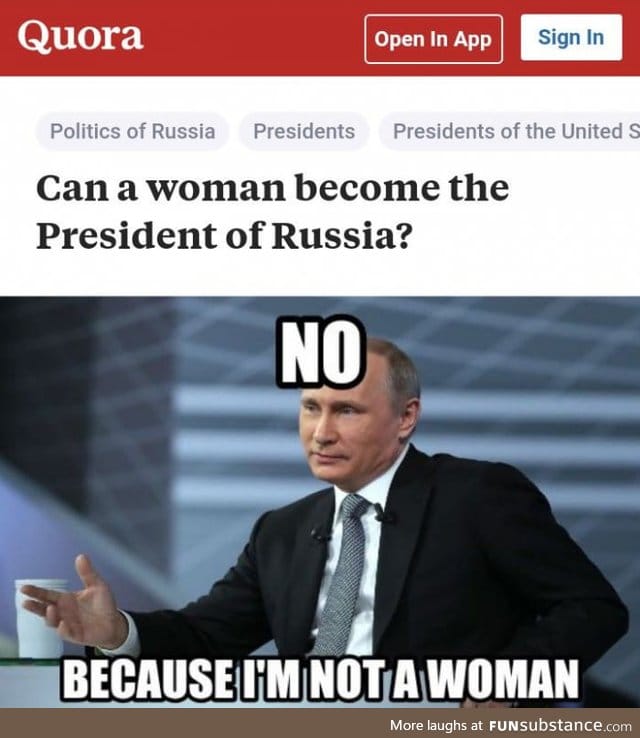 Female Russian President