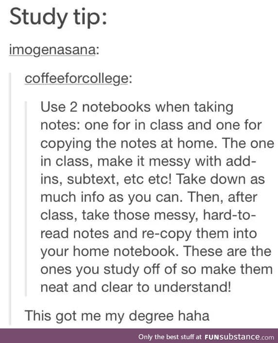 Study tips #1