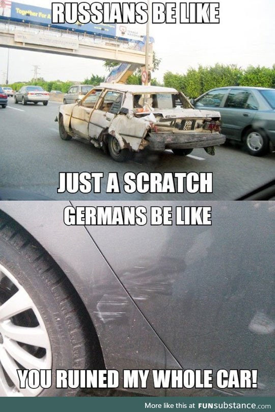 Russians and germans
